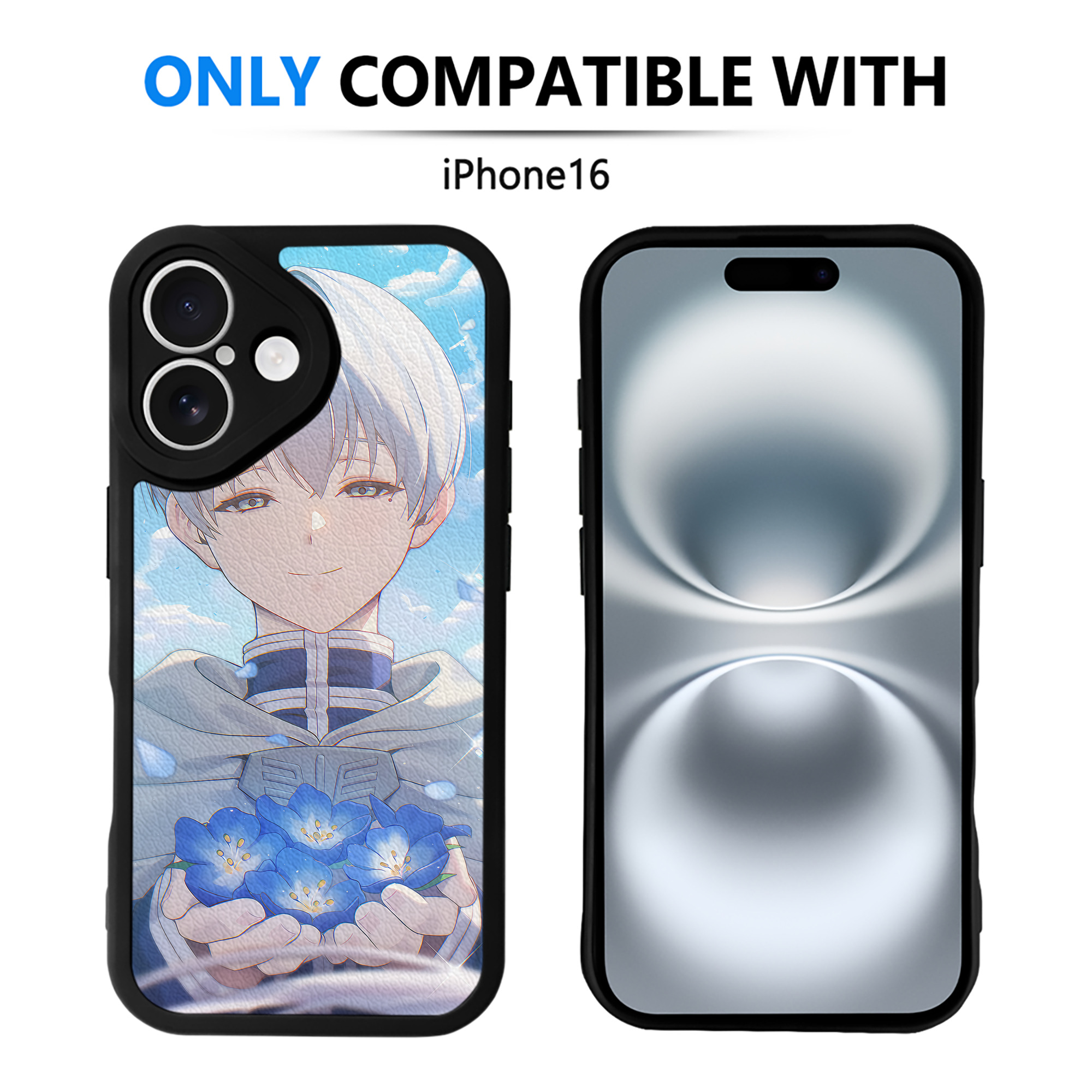 （画像用） 葬送のフリーレン Frieren 【iPhone 16シリーズ対応】シリコンスマホケース（レザー調） 材質：シリコン